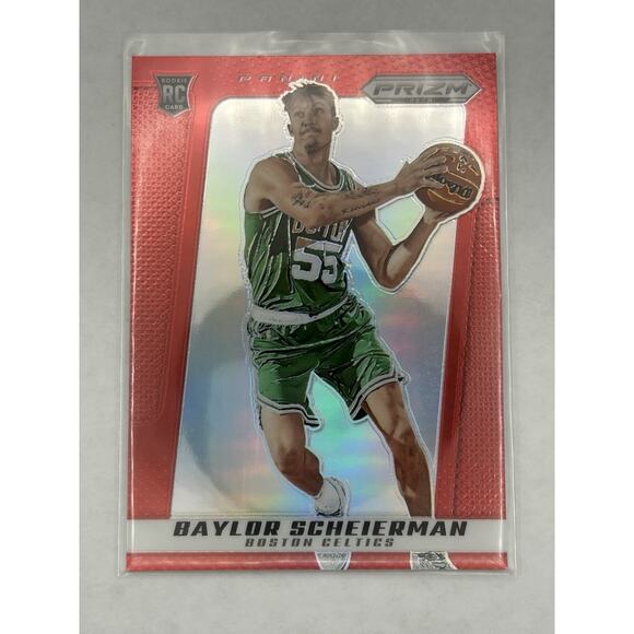 2024-25 Panini Prizm Deca - Baylor Scheierman #17 Red Prizm /199 (RC) - Picture 1 of 2